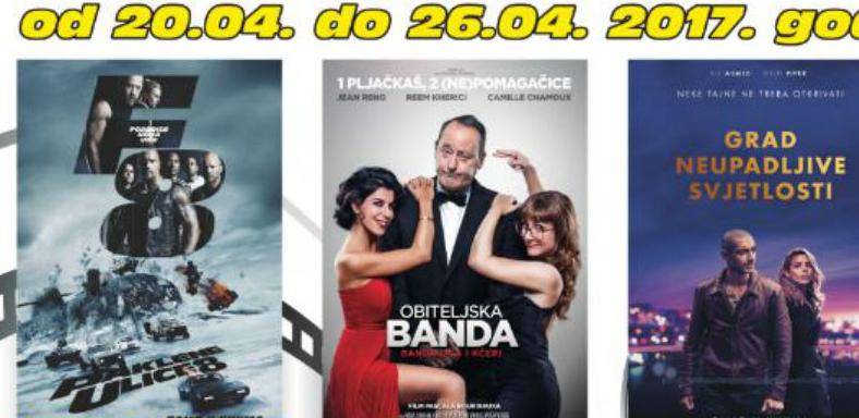 Novi filmovi u Multiplexa Ekran Zenica 