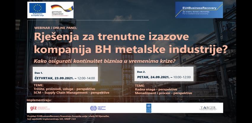 Webinar: Rješenja za trenutne izazove kompanija bh. metalske industrije