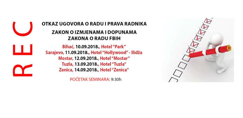 REC seminar: Otkaz ugovora o radu i prava radnika