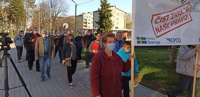 Lukavac: Protestna šetnja zbog prekomjerno zagađenog zraka