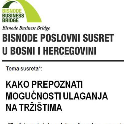 Bisnode Bridge - Prvi poslovni susret u BiH