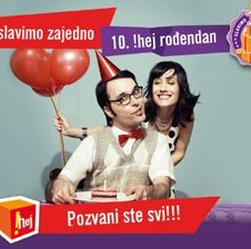 Proslavimo zajedno 10. !hej rođendan