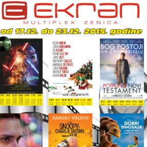 Potpuno novi testament od 17. decembra na programu Multiplexa Ekran Zenica
