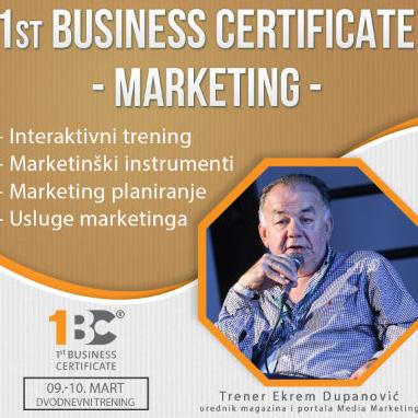 MARKETING - interaktivni trening: Od proizvoda/usluge do plasmana