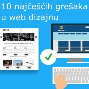 10 najčešćih web dizajn grešaka