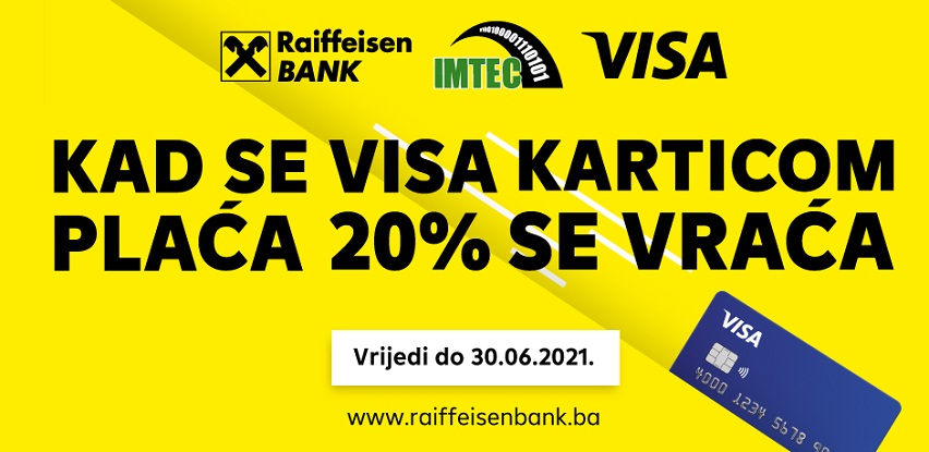 Imtec I Raiffeisen banka: 20% na kompletan asortiman