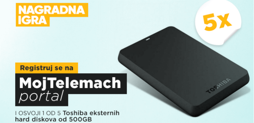 Registrujte se na MOJ TELEMACH portal i osvojite Toshiba HDD 500 GB!