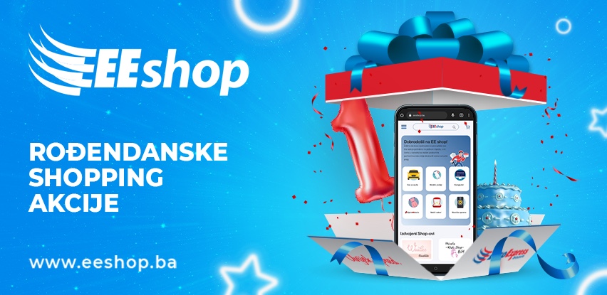 EEshop proslavlja prvi rođendan i za vas je pripremio sjajne popuste