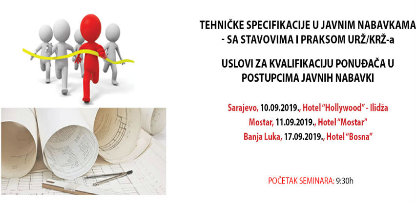 REC organizuje seminar na temu "Tehničke specifikacije u javnim nabavkama"