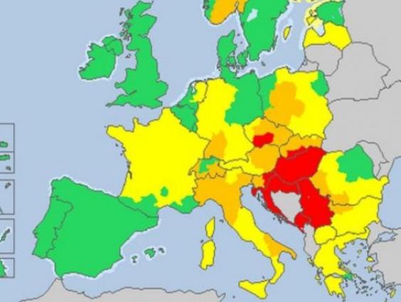 BiH od 19. februara na oficijelnoj stranici MeteoAlarma EU