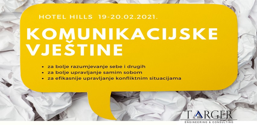 Targer School of Industry trening: Komunikacijske vještine