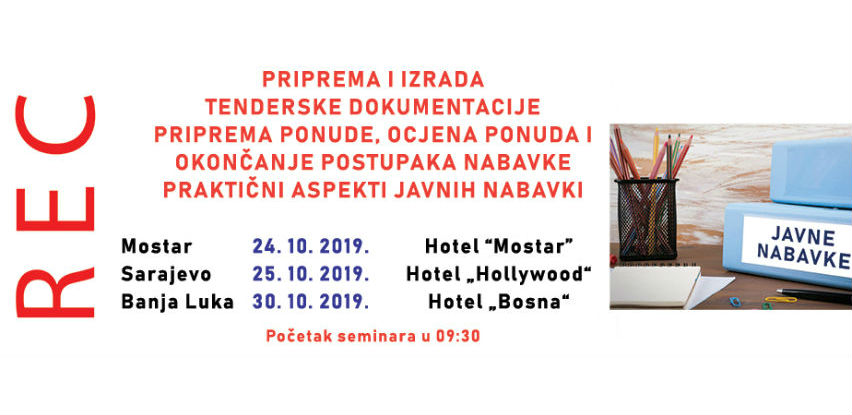 REC d.o.o. pripremio novi seminar na dvije teme