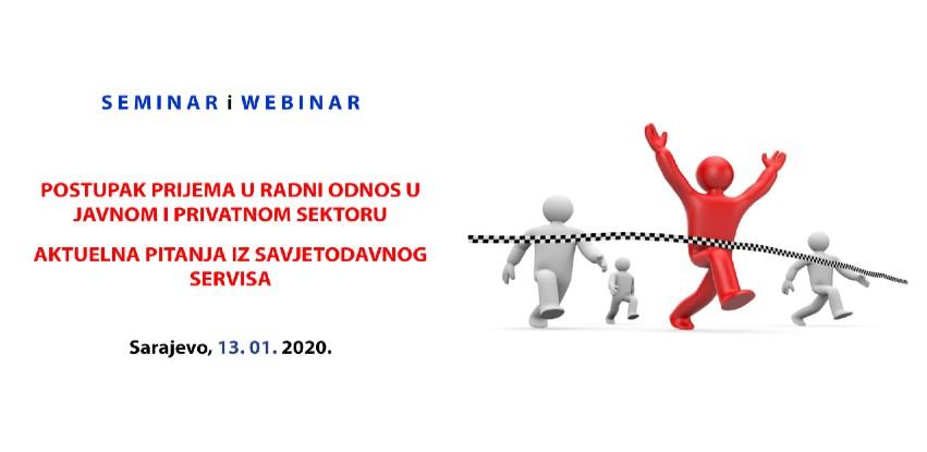 Postupak prijema u radni odnos i aktuelna pitanja iz savjetodavnog servisa
