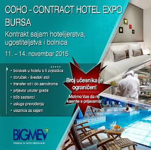 BIGMEV organizuje posjetu sajmu "Tuyap Coho - Contract Hotel Expo"